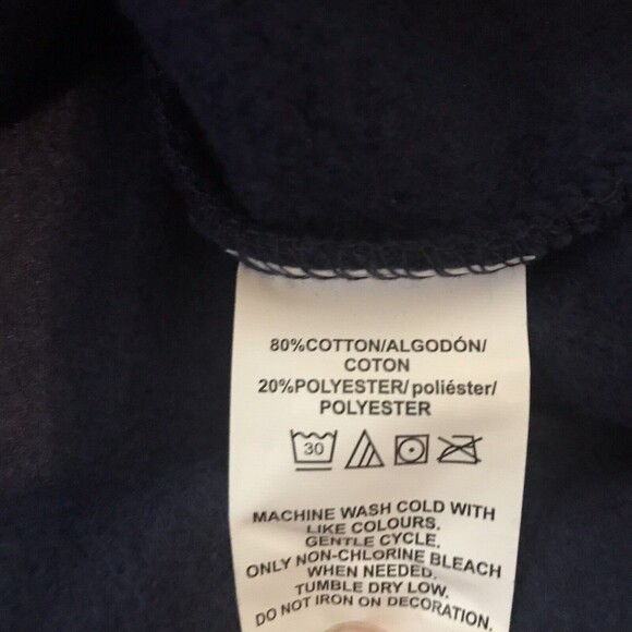 New England Patriots Hooded Sweatshirt NWT Men's Med BLUE... - Picture 6 of 7